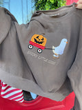 Spooky little goose embroidered shirt