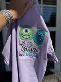 Monsters embroidered tee