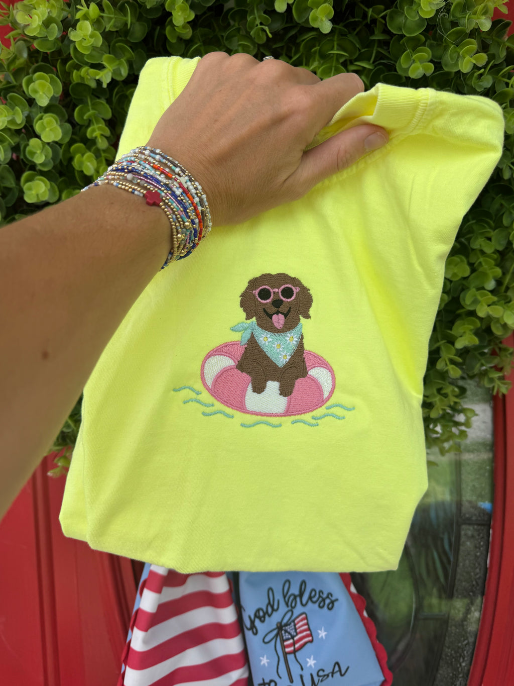 Swimming Pup short sleeve shirt