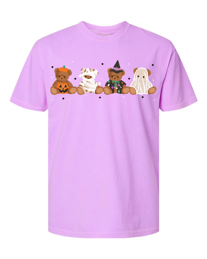 Halloween Teddies short sleeve tee