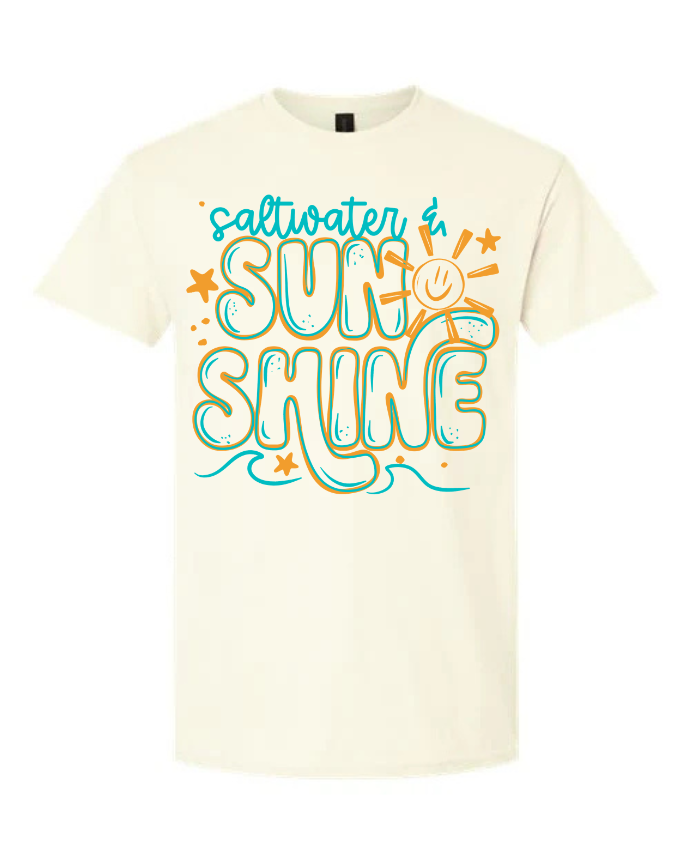 Salt water and sunshine short sleeve shirt