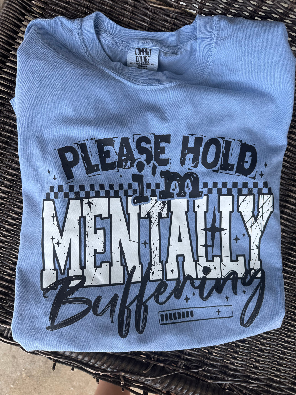 Mentally Buffering short sleeve tee