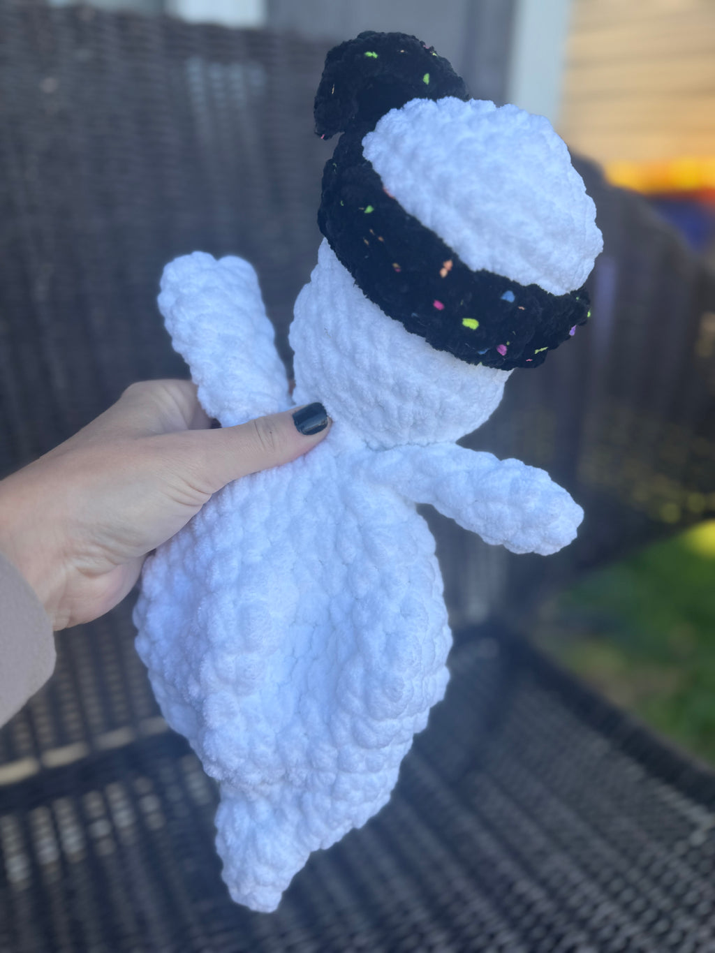 Ghost crochet plush