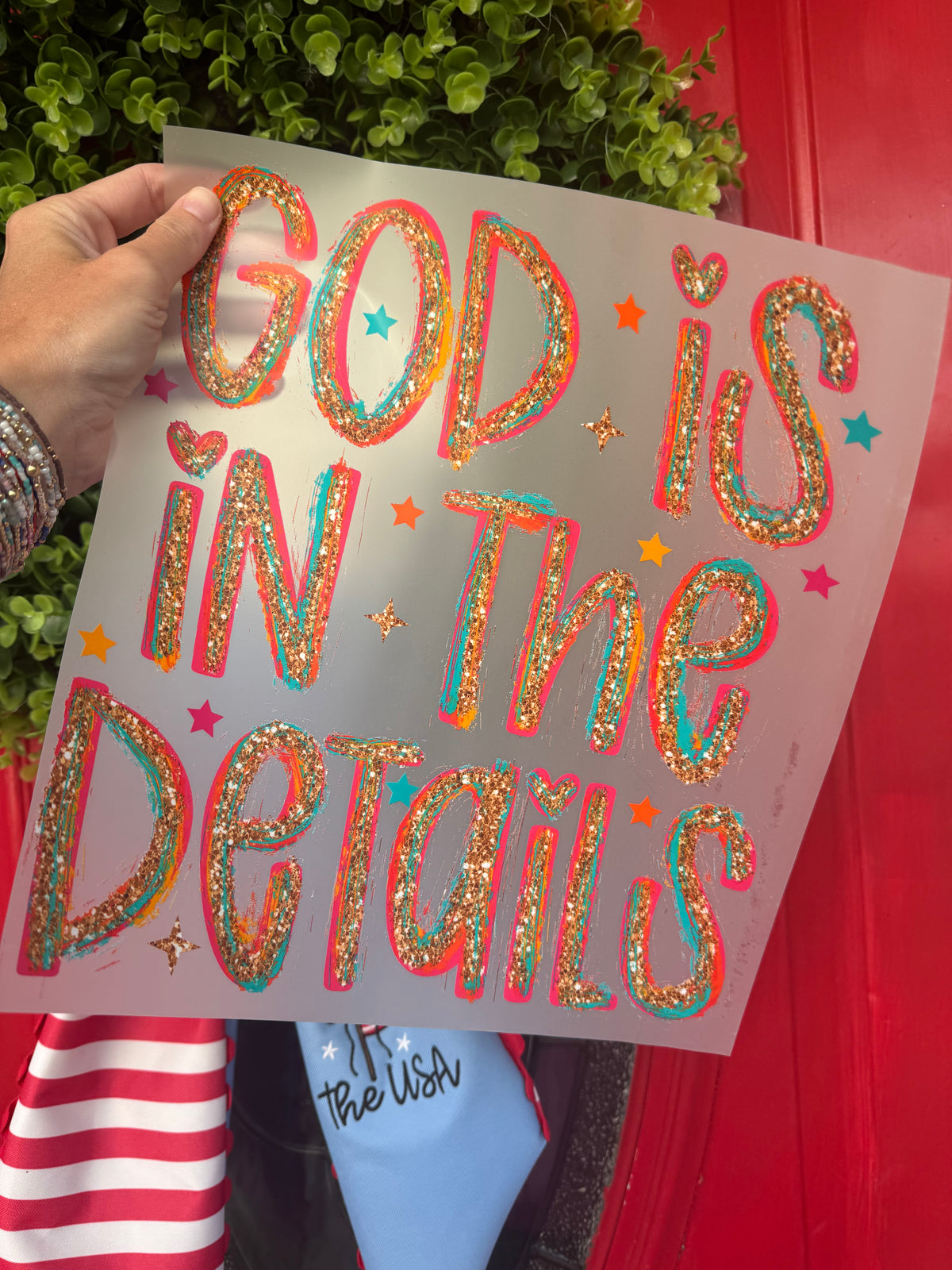 God is in the details short sleeve tee
