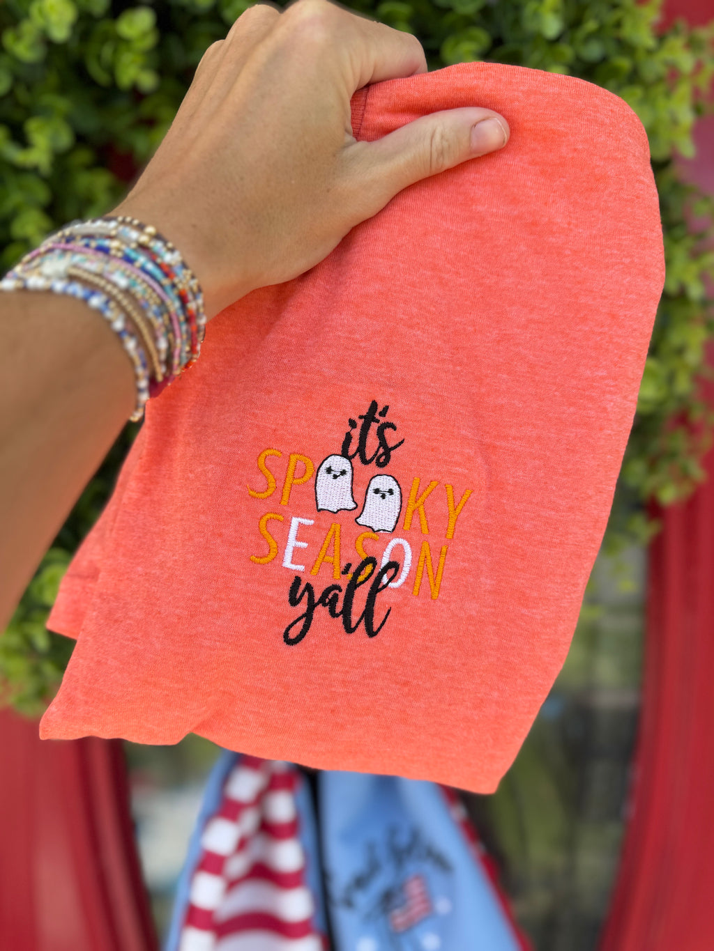 It’s spooky season yall embroidered shirt