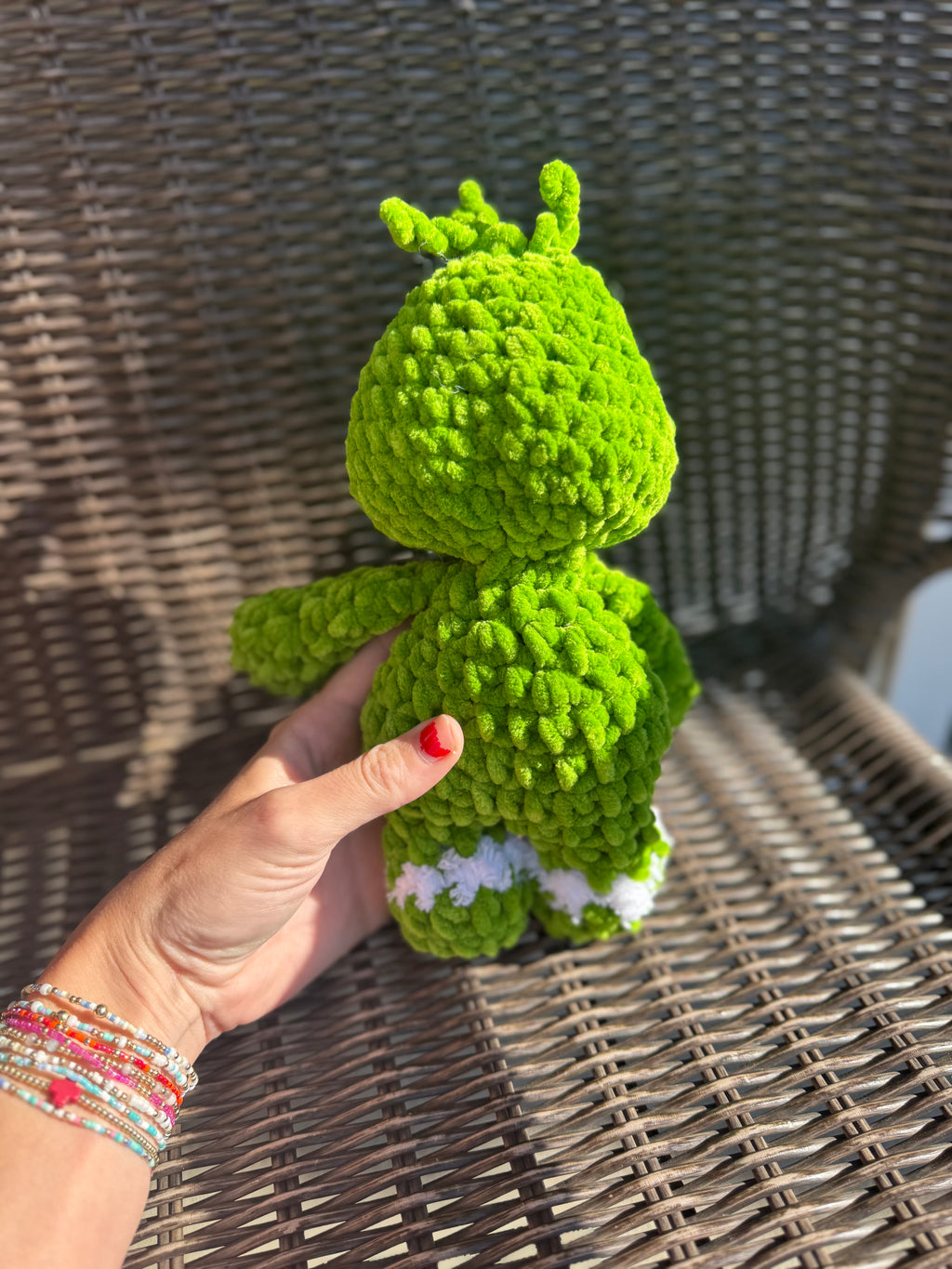 Green Guy Inspired Crochet Plush, Grinch