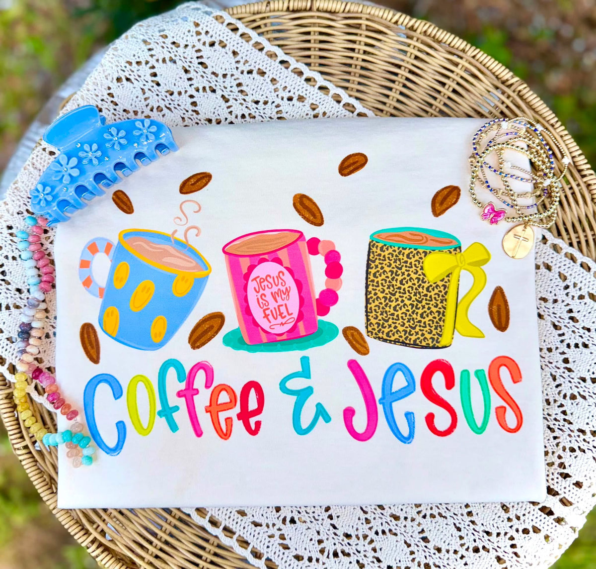 Coffee and Jesus short sleeve tee