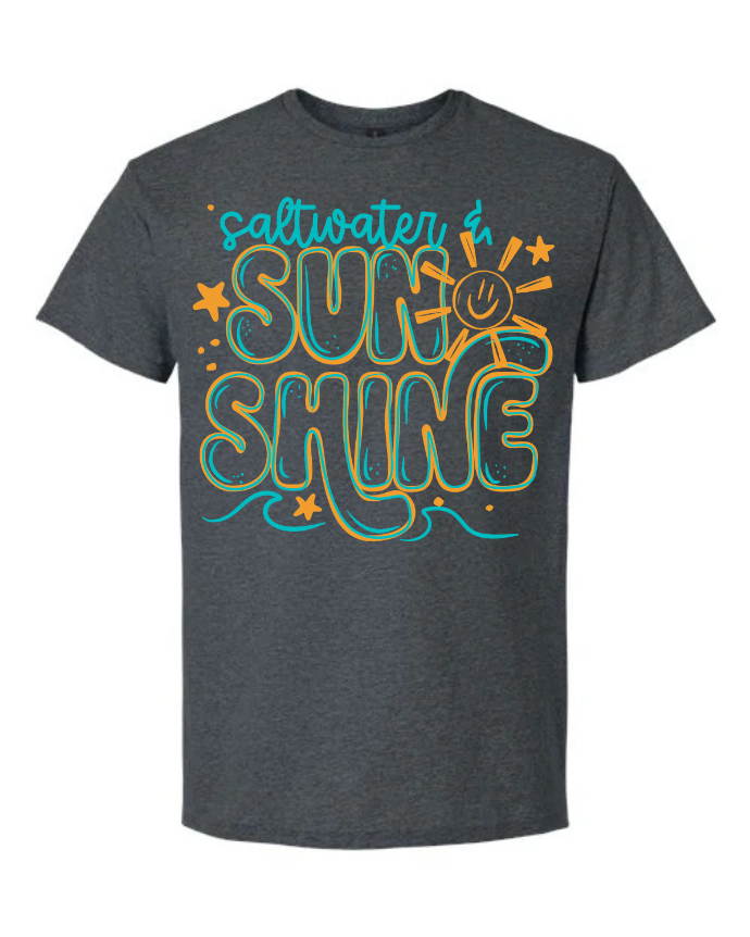 Salt water and sunshine short sleeve shirt