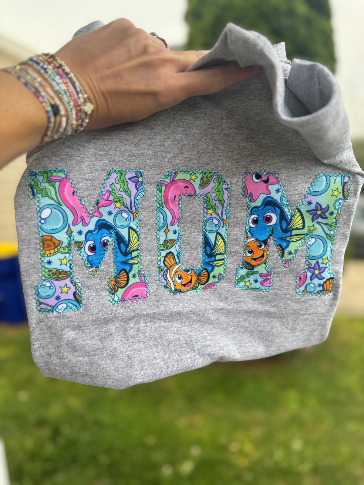 Custom Name Embroidered Appliqué Short Sleeve Shirt