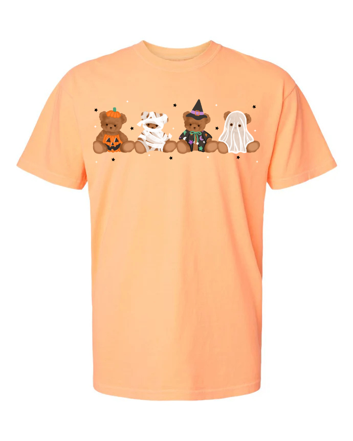 Halloween Teddies short sleeve tee