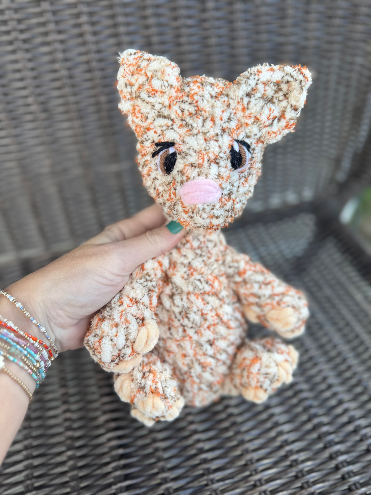 Cat crochet plush