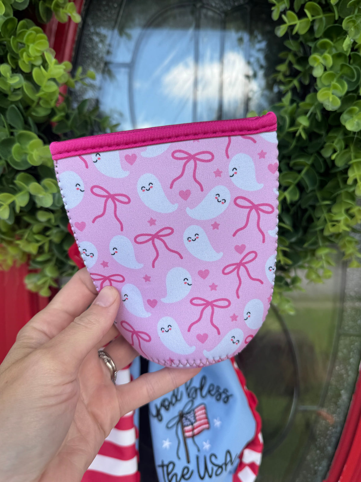 24 oz drink koozie Halloween