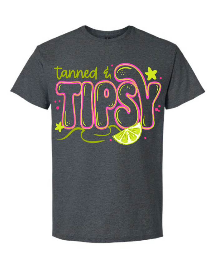 Tanned and Tipsy short sleeve shirt