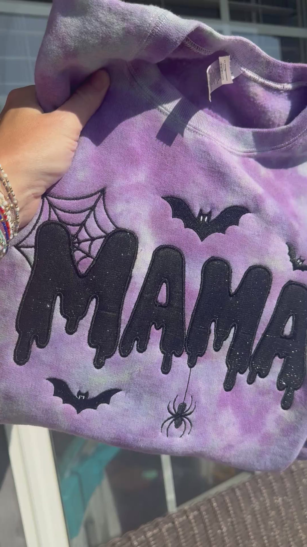 Spooky Mama embroidered sweatshirt
